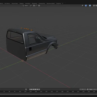 Mô hình cabin xe tải Ford F-Series cho xe RC (File in 3D STL)