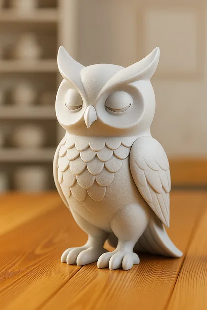 Mô hình trang trí chú cú mèo (Owl) xinh xắn in 3D - Image 1