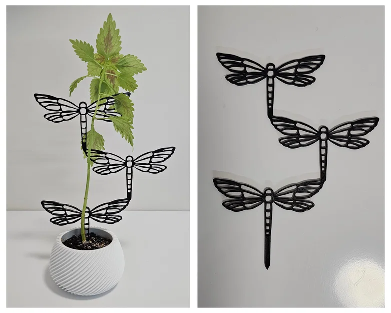 Giàn leo cây cảnh hình chuồn chuồn 3D - Phụ kiện trang trí độc đáo - Image 1