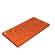 Móc khóa 3D tri ân thầy cô giáo - Thiết kế thẻ bài độc đáo