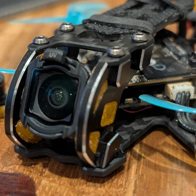 Ngàm gắn camera DJI O4 cho Flywoo wide lens mod (Góc 25 độ)