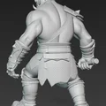 Mô hình chiến binh Ork cầm rìu (Ork Warrior with Axe 1) cho in 3D - Thumbnail 3