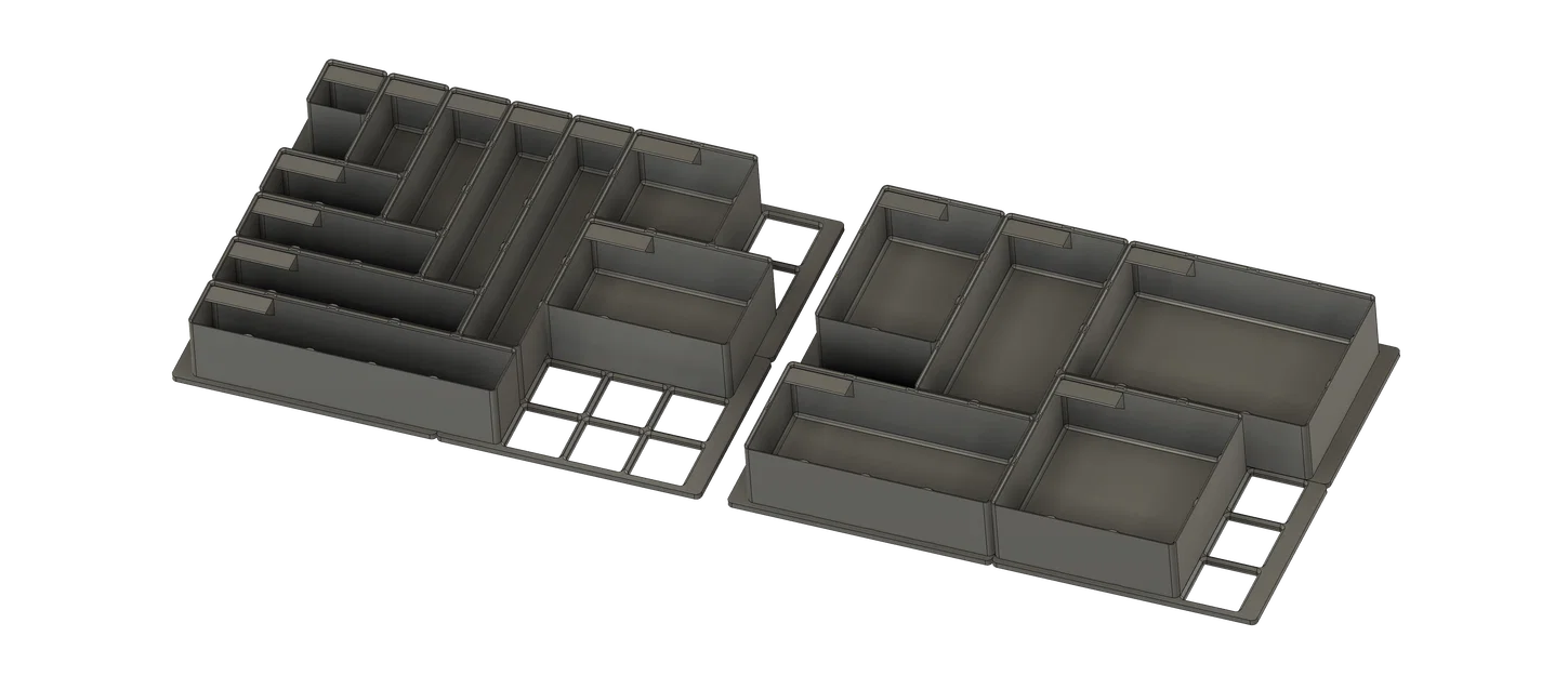 Bộ đế Gridfinity và hộp cho thùng aidB Eurobox 400x300 (120&75mm) - Image 4