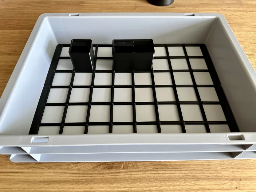 Bộ đế Gridfinity và hộp cho thùng aidB Eurobox 400x300 (120&75mm) - Image 7