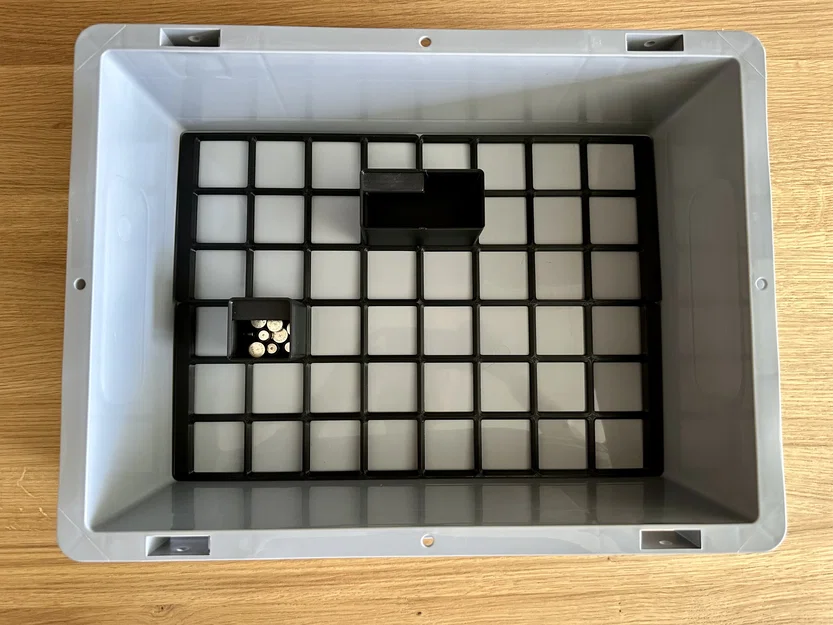 Bộ đế Gridfinity và hộp cho thùng aidB Eurobox 400x300 (120&75mm) - Image 10