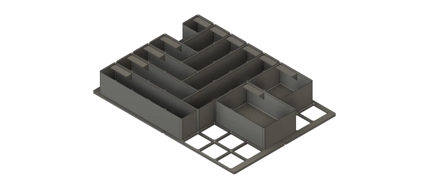 Bộ đế Gridfinity và hộp cho thùng aidB Eurobox 400x300 (120&75mm) - Image 11