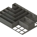 Bộ đế Gridfinity và hộp cho thùng aidB Eurobox 400x300 (120&75mm) - Thumbnail 11