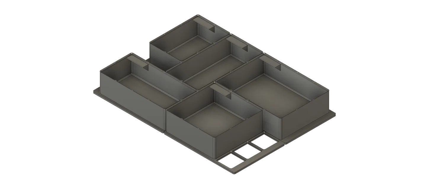Bộ đế Gridfinity và hộp cho thùng aidB Eurobox 400x300 (120&75mm) - Image 12