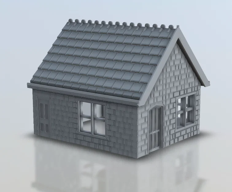 Nhà tranh bằng đá với mái ngói Slate - Image 3