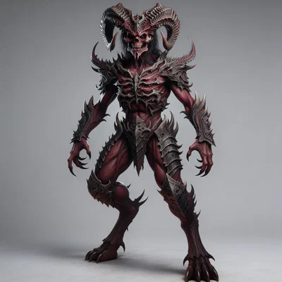 Mô hình 3D Prince of Darkness 2 - Ác quỷ Dark Fantasy cực chi tiết