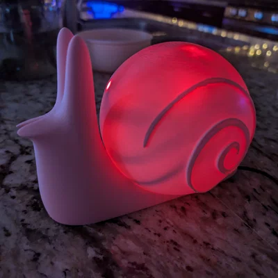 Đèn ngủ hình ốc sên (Snail Lamp) - Mẫu in 3D decor độc đáo