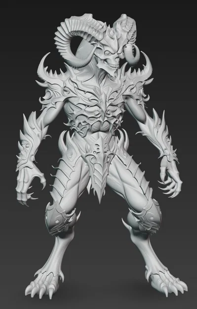 Mô hình 3D Prince of Darkness 2 - Ác quỷ Dark Fantasy cực chi tiết - Image 2