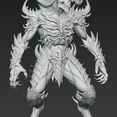Mô hình 3D Prince of Darkness 2 - Ác quỷ Dark Fantasy cực chi tiết