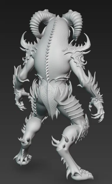 Mô hình 3D Prince of Darkness 2 - Ác quỷ Dark Fantasy cực chi tiết - Image 3