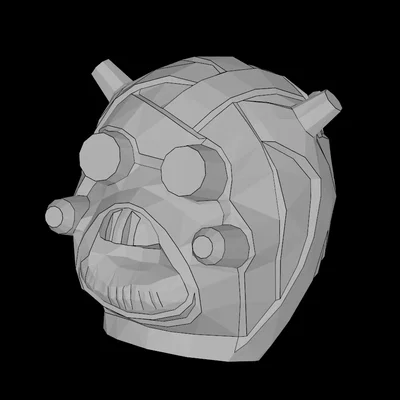 Mô hình đầu Tusken Raider tương thích Lego - Tự in 3D tại nhà