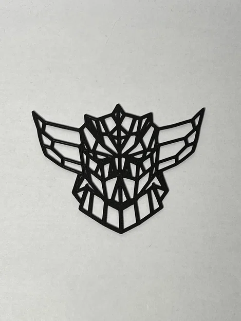 Mô hình treo tường Goldorak phong cách Geometric 3D Art - Image 1