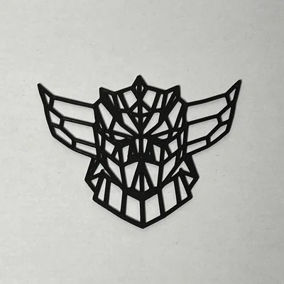 Mô hình treo tường Goldorak phong cách Geometric 3D Art