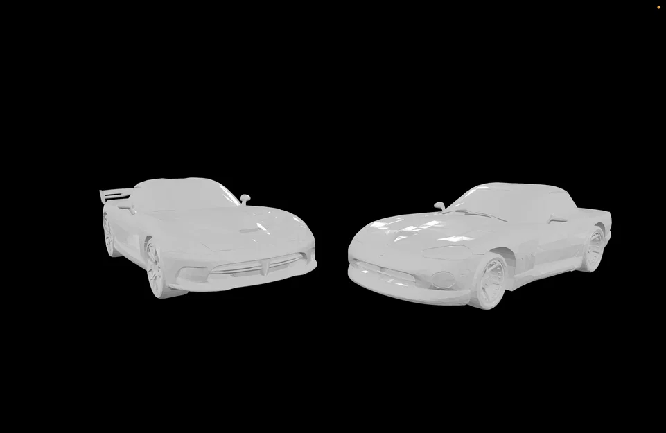 Bộ sưu tập mô hình Dodge Viper độ phong cách xe bán tải 3D - Image 2