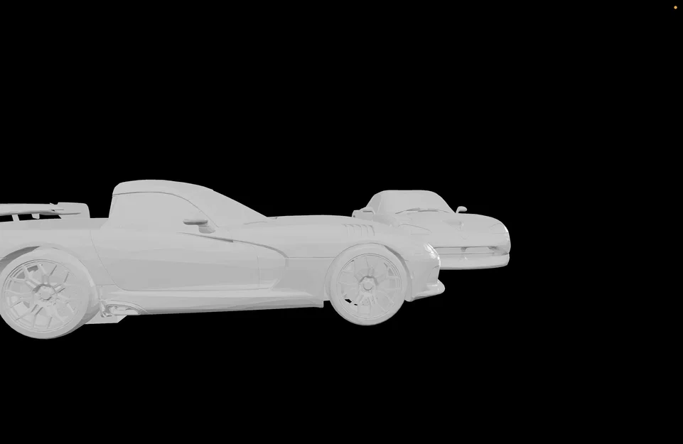 Bộ sưu tập mô hình Dodge Viper độ phong cách xe bán tải 3D - Image 4