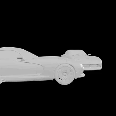 Bộ sưu tập mô hình Dodge Viper độ phong cách xe bán tải 3D