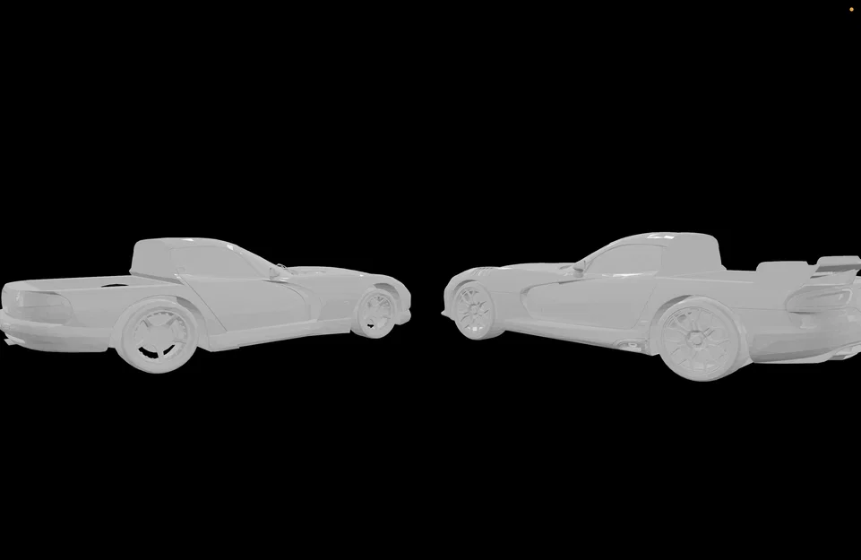 Bộ sưu tập mô hình Dodge Viper độ phong cách xe bán tải 3D - Image 5