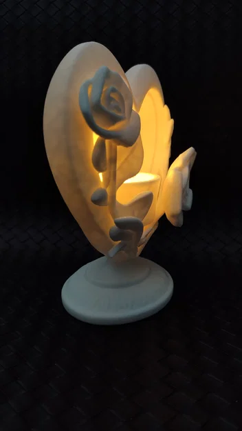 Bộ 2 đế nến LED hình Hoa hồng trong Trái tim - Image 11