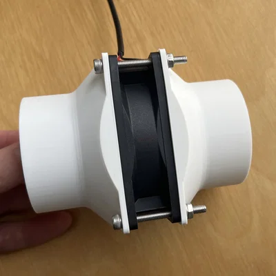Adapter nối quạt máy tính 80mm sang ống dẫn khí 2.5 inch (65mm)