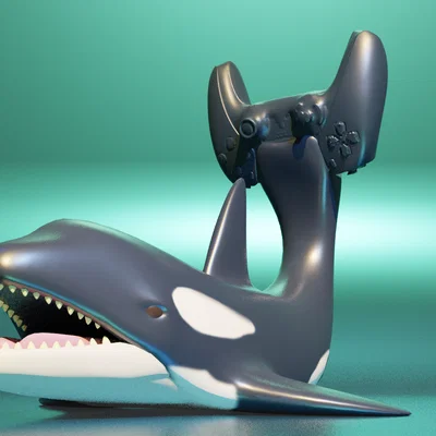 Giá Đỡ Tay Cầm PS5 (và PS4) Hình Cá Orca