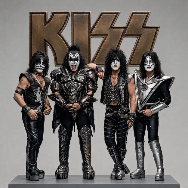 Mô hình 3D ban nhạc rock KISS: Tuyệt phẩm cho người hâm mộ - Image 1