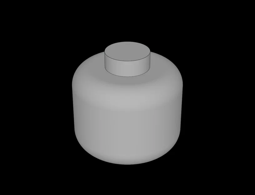 Mô hình đầu em bé tương thích Lego (Lego Compatible) in 3D - Image 1