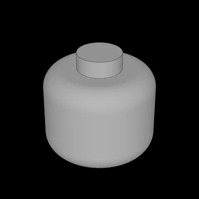 Mô hình đầu em bé tương thích Lego (Lego Compatible) in 3D