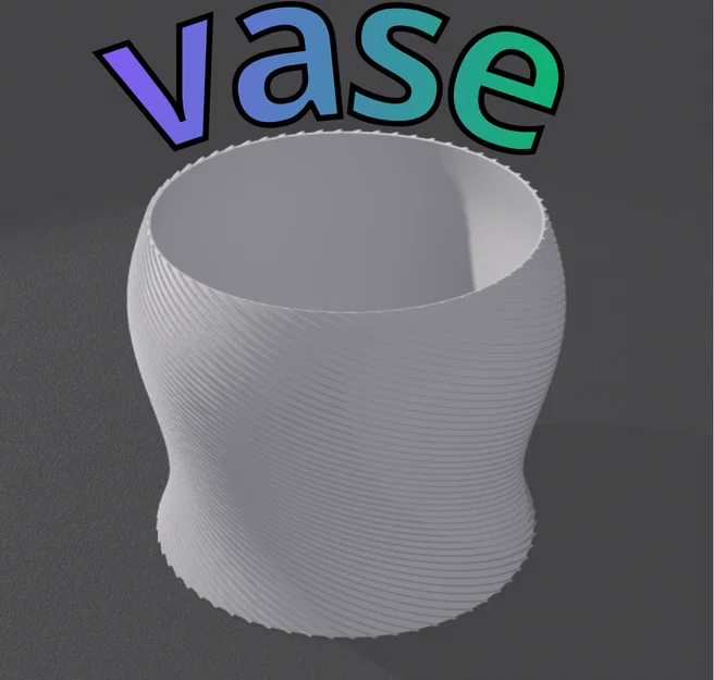 Mẫu bình hoa hiện đại (Modern vase) độc đáo cho in 3D - Image 2