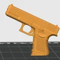 Móc khóa mô hình súng lục phong cách Counter-Strike 2 in 3D - Thumbnail 2