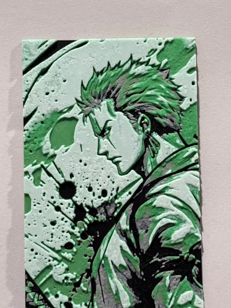 Roronoa Zoro | Mẫu đánh dấu trang HueForge - Image 1