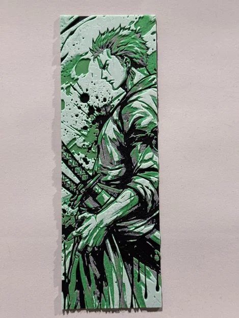 Roronoa Zoro | Mẫu đánh dấu trang HueForge - Image 2