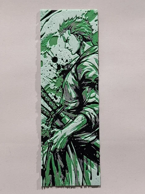 Roronoa Zoro | Mẫu đánh dấu trang HueForge - Image 3