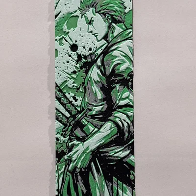 Roronoa Zoro | Mẫu đánh dấu trang HueForge