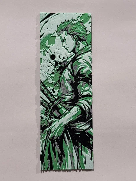 Roronoa Zoro | Mẫu đánh dấu trang HueForge - Image 4