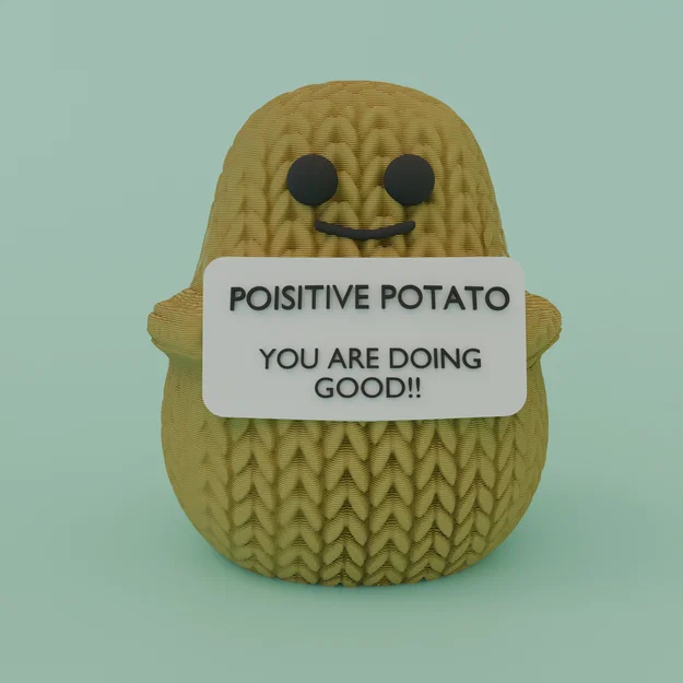 Mô hình in 3D củ khoai tây len Positive Potato - Image 1