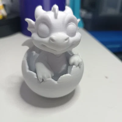 Mô hình rồng con trong quả trứng (Baby Drache im Drachenei) 3D siêu dễ thương