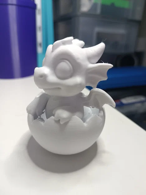 Mô hình rồng con trong quả trứng (Baby Drache im Drachenei) 3D siêu dễ thương - Image 2