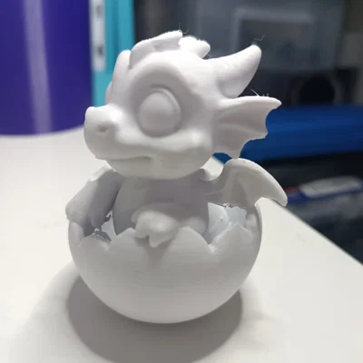 Mô hình rồng con trong quả trứng (Baby Drache im Drachenei) 3D siêu dễ thương
