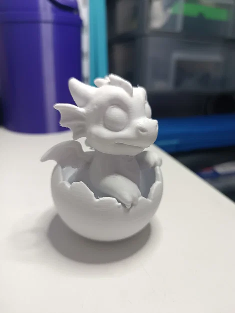 Mô hình rồng con trong quả trứng (Baby Drache im Drachenei) 3D siêu dễ thương - Image 3