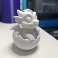 Mô hình rồng con trong quả trứng (Baby Drache im Drachenei) 3D siêu dễ thương - Thumbnail 3