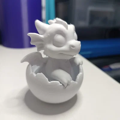 Mô hình rồng con trong quả trứng (Baby Drache im Drachenei) 3D siêu dễ thương
