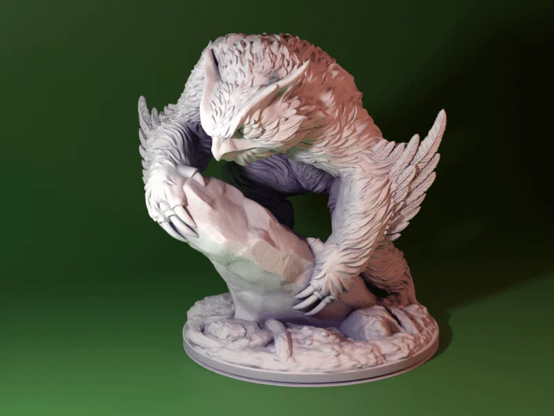 Mô hình Owlbear 3D Dungeons & Dragons có hỗ trợ gắn nam châm - Image 1