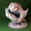 Mô hình Owlbear 3D Dungeons & Dragons có hỗ trợ gắn nam châm - Thumbnail 1