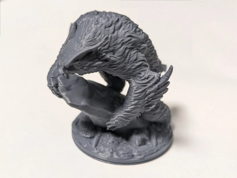 Mô hình Owlbear 3D Dungeons & Dragons có hỗ trợ gắn nam châm - Image 3