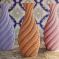 Mẫu bình hoa xoắn ốc nghệ thuật in 3D đẹp mắt - Thumbnail 1