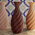 Mẫu bình hoa xoắn ốc nghệ thuật in 3D đẹp mắt - Thumbnail 4